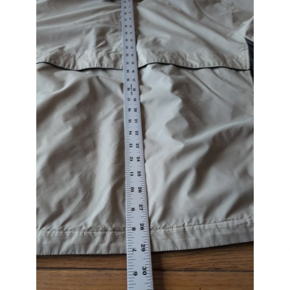 Dockers Golf Nylon Windbreaker Coat Mens Beige Black Pullover Jacket 1/4 Zip XXL